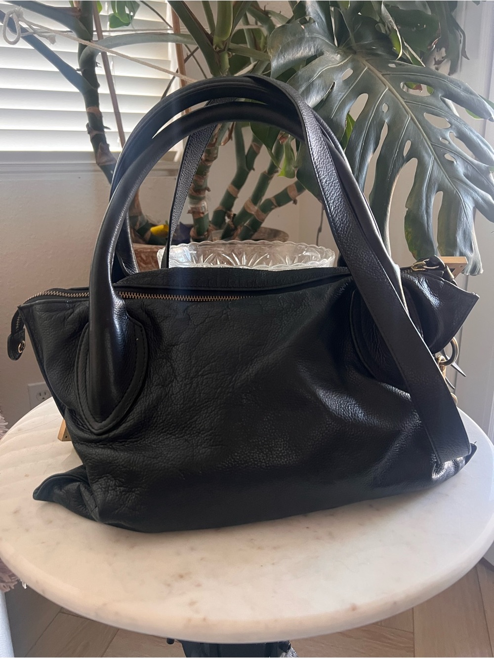Foley + Corinna Black Leather Crossbody BEAUTIFUL Condition!